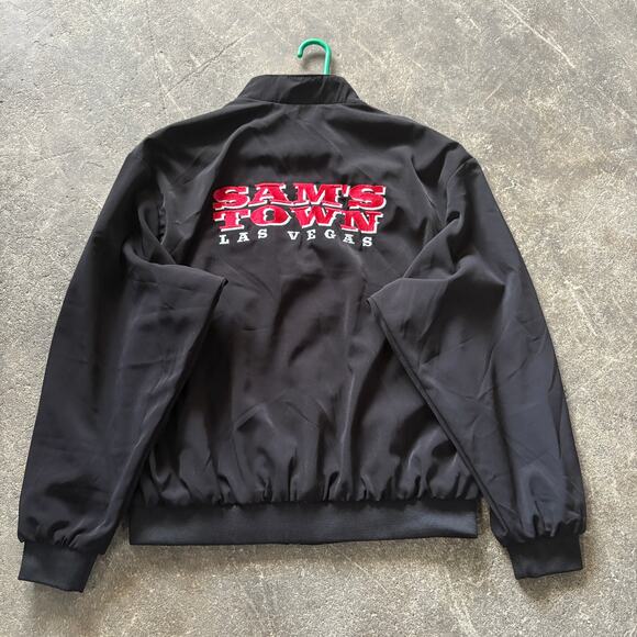 Girard Other - Vintage Sam's Town Las Vegas Oversized Jacket Mens XL Black 90s Poker Winner